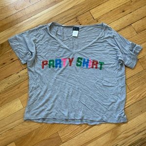 Graphic t shirt/crop top